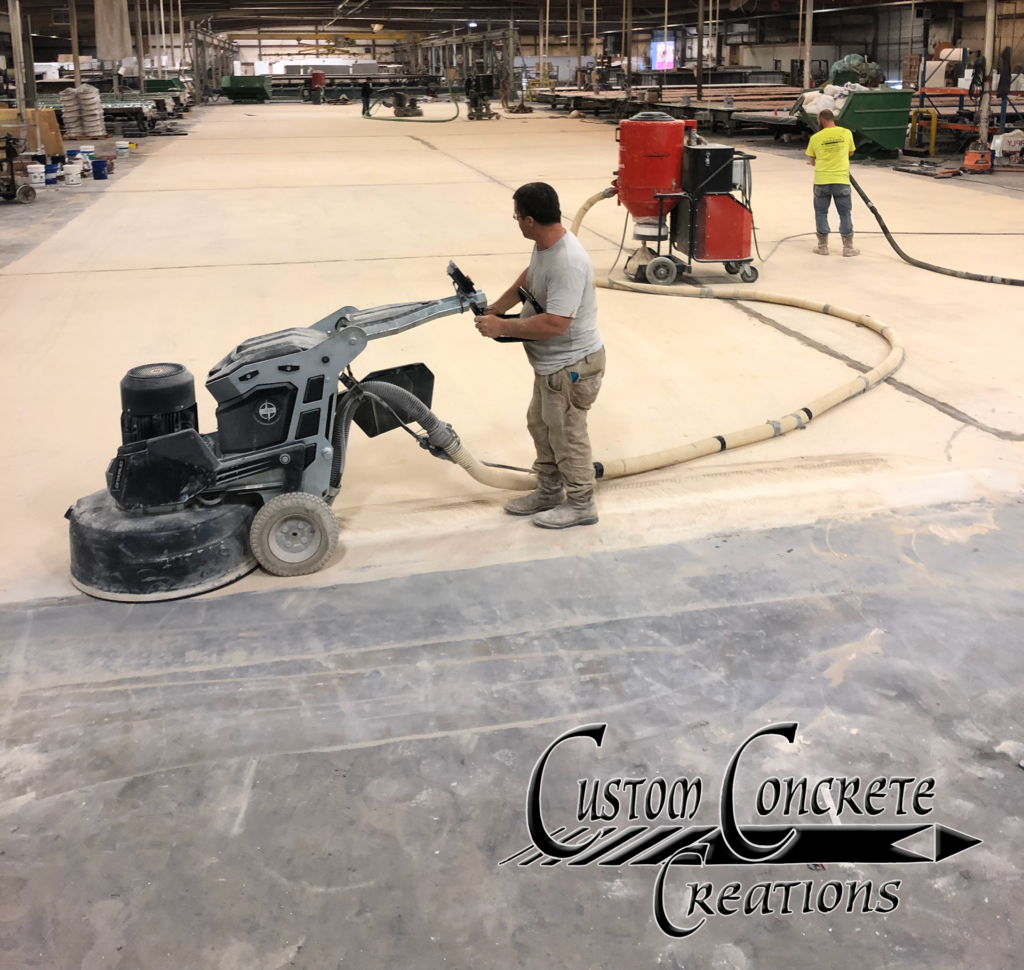 Commercial and Industrial concrete refinishing